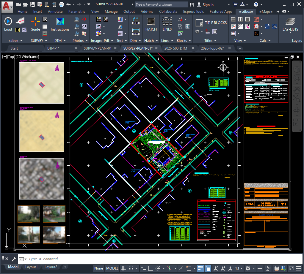 Survey plan workflow